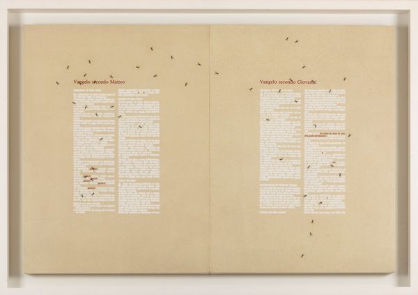 Emilio Isgrò : Giovanni e Matteo  - Asta Arte Moderna e Contemporanea - Associazione Nazionale - Case d'Asta italiane