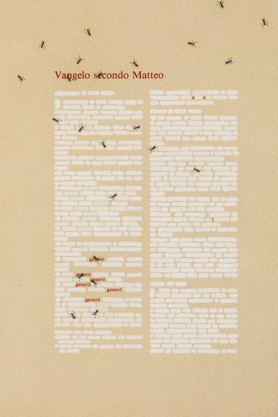 Emilio Isgrò : Giovanni e Matteo  - Asta Arte Moderna e Contemporanea - Associazione Nazionale - Case d'Asta italiane