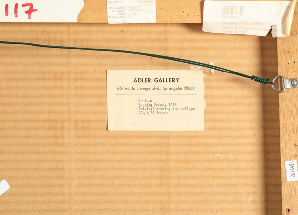 Christo : Running Fence (Project for Sonoma and Marine County, State of California)  - Asta Arte Moderna e Contemporanea - Associazione Nazionale - Case d'Asta italiane