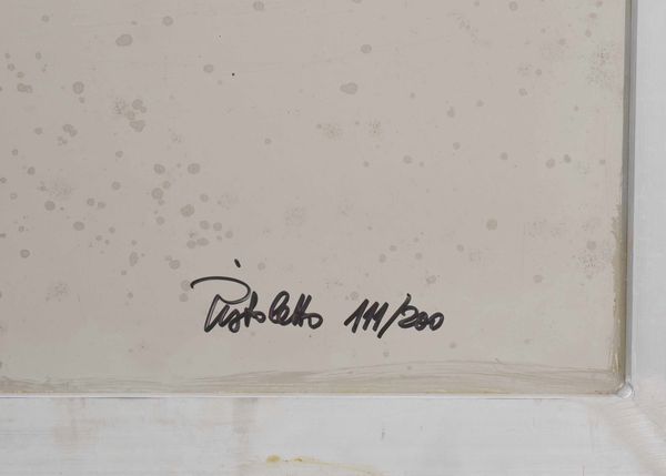 MICHELANGELO PISTOLETTO : Autoritratto  - Asta Arte Moderna e Contemporanea - Associazione Nazionale - Case d'Asta italiane