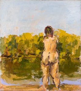 Ennio Morlotti - Studio per Lago di Oggiono