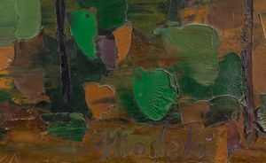 Ennio Morlotti : Paesaggio  - Asta Arte Moderna e Contemporanea - Associazione Nazionale - Case d'Asta italiane