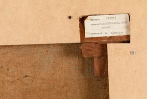 Mario Sironi : All'osteria - Fiaccheraio  - Asta Arte Moderna e Contemporanea - Associazione Nazionale - Case d'Asta italiane