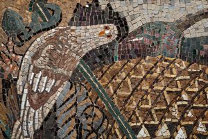 Gino Severini : Natura morta con galli e pesci  - Asta Arte Moderna e Contemporanea - Associazione Nazionale - Case d'Asta italiane