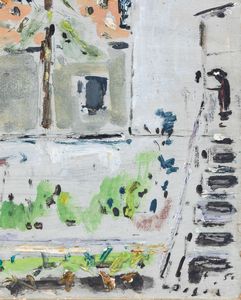 Filippo de Pisis : Paesaggio - Luino  - Asta Arte Moderna e Contemporanea - Associazione Nazionale - Case d'Asta italiane