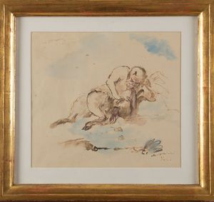 Filippo de Pisis : Fauno  - Asta Arte Moderna e Contemporanea - Associazione Nazionale - Case d'Asta italiane