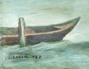 Carlo Carrà : Chiesa in laguna  - Asta Arte Moderna e Contemporanea - Associazione Nazionale - Case d'Asta italiane