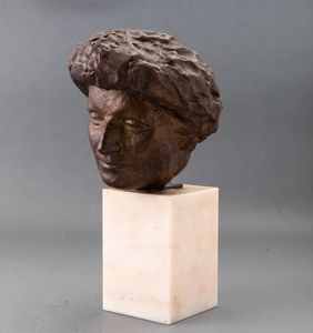 Giacomo Manzù : Testa  - Asta Arte Moderna e Contemporanea - Associazione Nazionale - Case d'Asta italiane