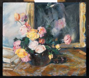 Giacomo Balla : Luce di Rose  - Asta Arte Moderna e Contemporanea - Associazione Nazionale - Case d'Asta italiane