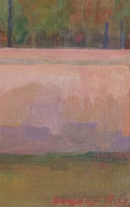 Mario Mafai : Paesaggio (Lungara)  - Asta Arte Moderna e Contemporanea - Associazione Nazionale - Case d'Asta italiane