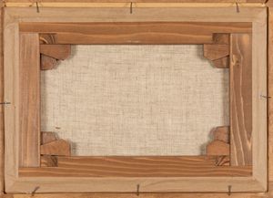 Giacomo Balla : Motivo rispecchiato giallo su bluette  - Asta Arte Moderna e Contemporanea - Associazione Nazionale - Case d'Asta italiane