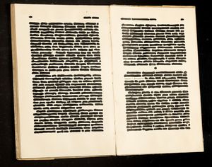 Emilio Isgrò : Aberrazioni  - Asta Arte Moderna e Contemporanea - Associazione Nazionale - Case d'Asta italiane