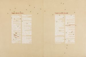 Emilio Isgrò : Giovanni e Matteo  - Asta Arte Moderna e Contemporanea - Associazione Nazionale - Case d'Asta italiane