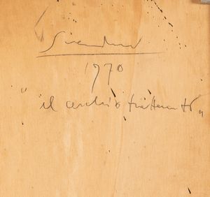 EMILIO SCANAVINO : Il cerchio trattenuto  - Asta Arte Moderna e Contemporanea - Associazione Nazionale - Case d'Asta italiane