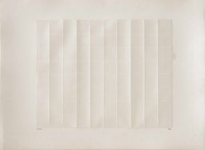 ENRICO CASTELLANI : Compendio di parte dellopera grafica di Enrico Castellani  - Asta Arte Moderna e Contemporanea - Associazione Nazionale - Case d'Asta italiane