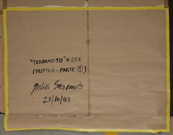 SARMENTO JULIAO (1948 - 2021) : Terremoto (parte prima).  - Asta Asta 368 | ARTE MODERNA E CONTEMPORANEA Tradizionale - Associazione Nazionale - Case d'Asta italiane