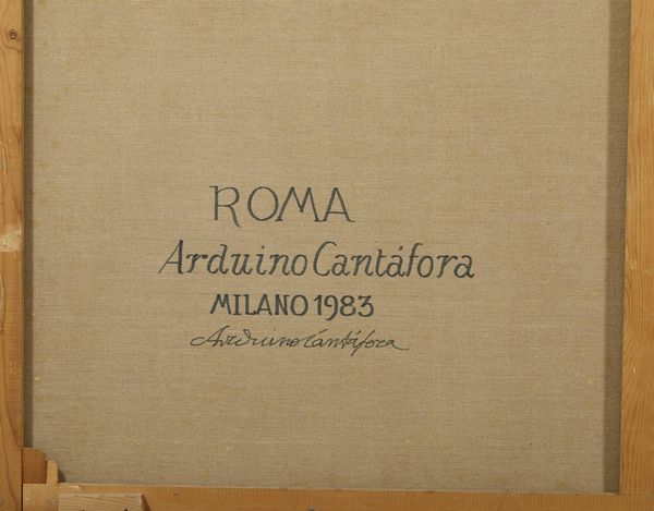 CANTAFORA ARDUINO (n. 1945) : Veduta di Roma.  - Asta Asta 368 | ARTE MODERNA E CONTEMPORANEA Tradizionale - Associazione Nazionale - Case d'Asta italiane