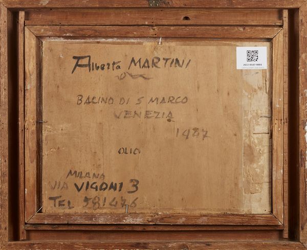 MARTINI ALBERTO (1876 - 1954) : Bacino di S.Marco, Venezia.  - Asta Asta 368 | ARTE MODERNA E CONTEMPORANEA Tradizionale - Associazione Nazionale - Case d'Asta italiane