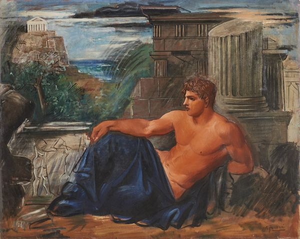 FUNI ACHILLE (1890 - 1972) : Riposo di Apollo.  - Asta Asta 368 | ARTE MODERNA E CONTEMPORANEA Tradizionale - Associazione Nazionale - Case d'Asta italiane