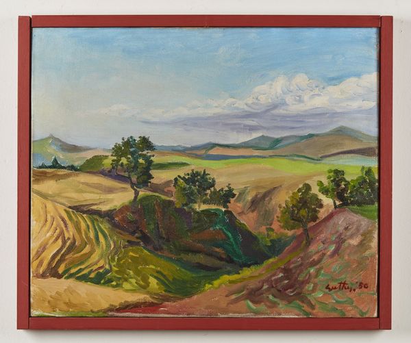 GUTTUSO RENATO (1912 - 1987) : Paesaggio della campagna romana.  - Asta Asta 368 | ARTE MODERNA E CONTEMPORANEA Tradizionale - Associazione Nazionale - Case d'Asta italiane