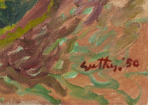 GUTTUSO RENATO (1912 - 1987) : Paesaggio della campagna romana.  - Asta Asta 368 | ARTE MODERNA E CONTEMPORANEA Tradizionale - Associazione Nazionale - Case d'Asta italiane