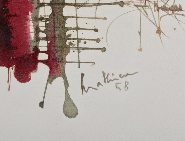 MATHIEU GEORGES (1921 - 2012) : Composition.  - Asta Asta 368 | ARTE MODERNA E CONTEMPORANEA Tradizionale - Associazione Nazionale - Case d'Asta italiane