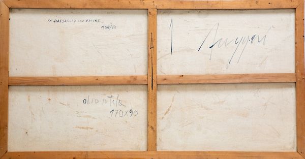 RUGGERI PIERO (1930 - 2009) : Paesaggio con figure.  - Asta Asta 368 | ARTE MODERNA E CONTEMPORANEA Tradizionale - Associazione Nazionale - Case d'Asta italiane