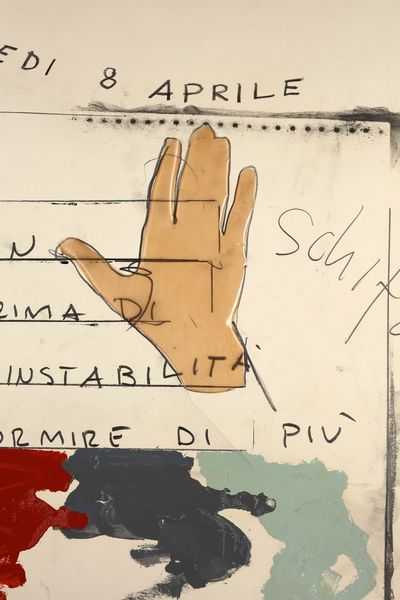 SCHIFANO MARIO (1934 - 1998) : Senza titolo.  - Asta Asta 368 | ARTE MODERNA E CONTEMPORANEA Tradizionale - Associazione Nazionale - Case d'Asta italiane