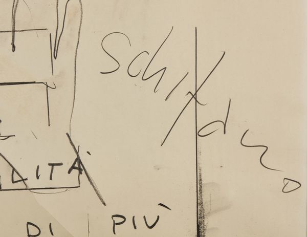 SCHIFANO MARIO (1934 - 1998) : Senza titolo.  - Asta Asta 368 | ARTE MODERNA E CONTEMPORANEA Tradizionale - Associazione Nazionale - Case d'Asta italiane