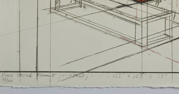 CHRISTO  (1935 - 2020) : Pink Store Front, Project.  - Asta Asta 368 | ARTE MODERNA E CONTEMPORANEA Tradizionale - Associazione Nazionale - Case d'Asta italiane