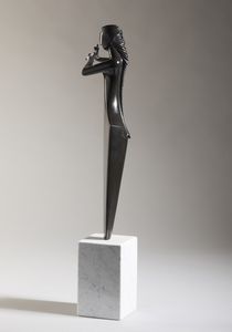 GIORNI GIANFRANCO (n. 1948) : Flautista.  - Asta Asta 368 | ARTE MODERNA E CONTEMPORANEA Tradizionale - Associazione Nazionale - Case d'Asta italiane