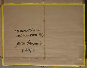 SARMENTO JULIAO (1948 - 2021) : Terremoto (parte prima).  - Asta Asta 368 | ARTE MODERNA E CONTEMPORANEA Tradizionale - Associazione Nazionale - Case d'Asta italiane
