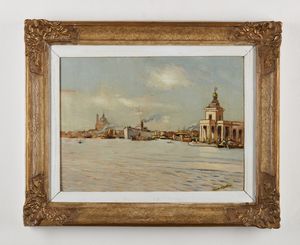 MARTINI ALBERTO (1876 - 1954) : Bacino di S.Marco, Venezia.  - Asta Asta 368 | ARTE MODERNA E CONTEMPORANEA Tradizionale - Associazione Nazionale - Case d'Asta italiane