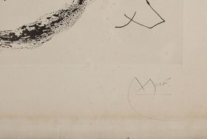 MIRO' JOAN (1893 - 1983) : Le porteur d'eau V.  - Asta Asta 368 | ARTE MODERNA E CONTEMPORANEA Tradizionale - Associazione Nazionale - Case d'Asta italiane