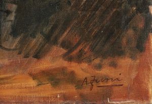 FUNI ACHILLE (1890 - 1972) : Riposo di Apollo.  - Asta Asta 368 | ARTE MODERNA E CONTEMPORANEA Tradizionale - Associazione Nazionale - Case d'Asta italiane