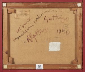 GUTTUSO RENATO (1912 - 1987) : Paesaggio della campagna romana.  - Asta Asta 368 | ARTE MODERNA E CONTEMPORANEA Tradizionale - Associazione Nazionale - Case d'Asta italiane