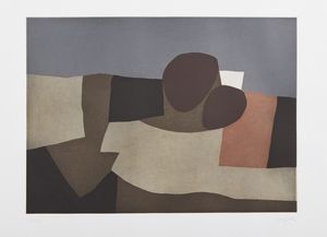 BASALDELLA AFRO (1912 - 1976) : Vulcani 1.  - Asta Asta 368 | ARTE MODERNA E CONTEMPORANEA Tradizionale - Associazione Nazionale - Case d'Asta italiane