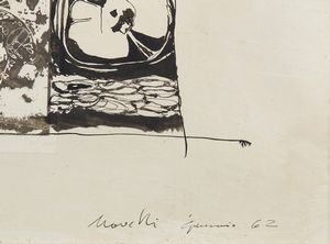 NOVELLI GASTONE (1925 - 1968) : Senza titolo.  - Asta Asta 368 | ARTE MODERNA E CONTEMPORANEA Tradizionale - Associazione Nazionale - Case d'Asta italiane