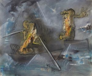 MATTA ROBERTO SEBASTIAN ANTONIO (1911 - 2002) : Senza titolo.  - Asta Asta 368 | ARTE MODERNA E CONTEMPORANEA Tradizionale - Associazione Nazionale - Case d'Asta italiane