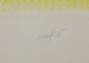 MACK HEINZ (n. 1939) : Senza titolo.  - Asta Asta 368 | ARTE MODERNA E CONTEMPORANEA Tradizionale - Associazione Nazionale - Case d'Asta italiane