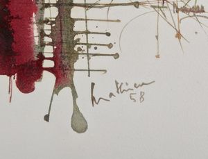 MATHIEU GEORGES (1921 - 2012) : Composition.  - Asta Asta 368 | ARTE MODERNA E CONTEMPORANEA Tradizionale - Associazione Nazionale - Case d'Asta italiane