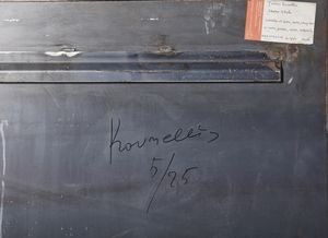KOUNELLIS JANNIS (n. 1936) : Senza titolo.  - Asta Asta 368 | ARTE MODERNA E CONTEMPORANEA Tradizionale - Associazione Nazionale - Case d'Asta italiane