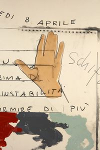 SCHIFANO MARIO (1934 - 1998) : Senza titolo.  - Asta Asta 368 | ARTE MODERNA E CONTEMPORANEA Tradizionale - Associazione Nazionale - Case d'Asta italiane