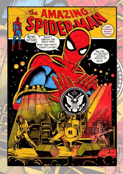 Larry Camarda : Spider-Man: Hey ho Let’s Go!<BR>  - Asta POP Culture and Comics - Associazione Nazionale - Case d'Asta italiane
