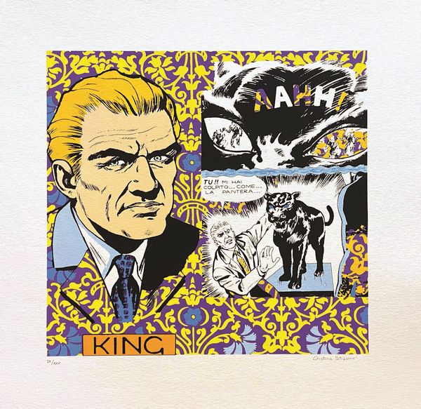 Cristina Stifanic STИF (STIF) : King da Diabolik Chi Sei<BR>  - Asta POP Culture and Comics - Associazione Nazionale - Case d'Asta italiane