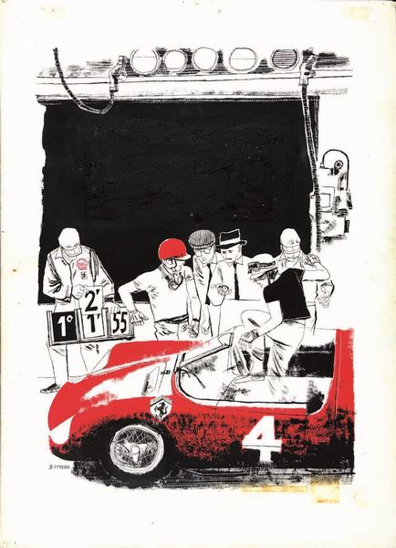 GUIDO CREPAX : Ferrari  Le Mans<BR>  - Asta POP Culture and Comics - Associazione Nazionale - Case d'Asta italiane