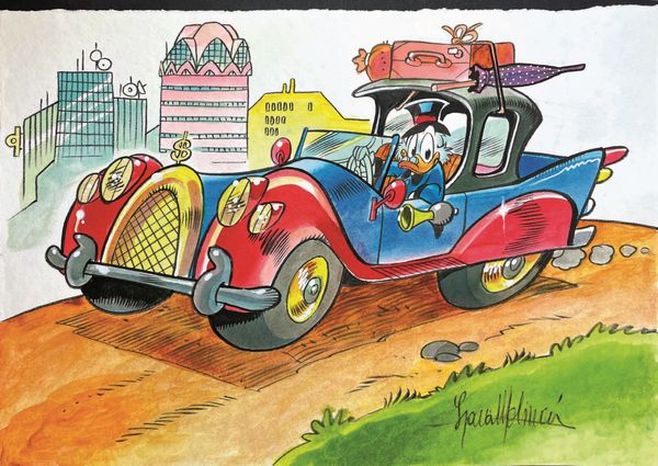 Lara Molinari : In Vacanza con Zio Paperone <BR>  - Asta POP Culture and Comics - Associazione Nazionale - Case d'Asta italiane