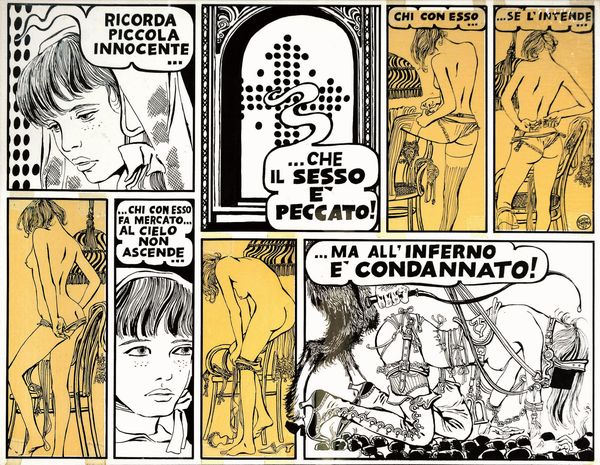 GUIDO CREPAX : Il Sesso  Peccato<BR>  - Asta POP Culture and Comics - Associazione Nazionale - Case d'Asta italiane