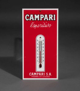 Anonimo : Termometro Campari L'Aperitivo  - Asta POP Culture and Comics - Associazione Nazionale - Case d'Asta italiane