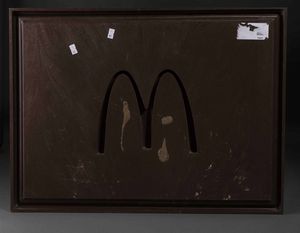 Anonimo : Insegna Mc Donald's a rilievo  - Asta POP Culture and Comics - Associazione Nazionale - Case d'Asta italiane